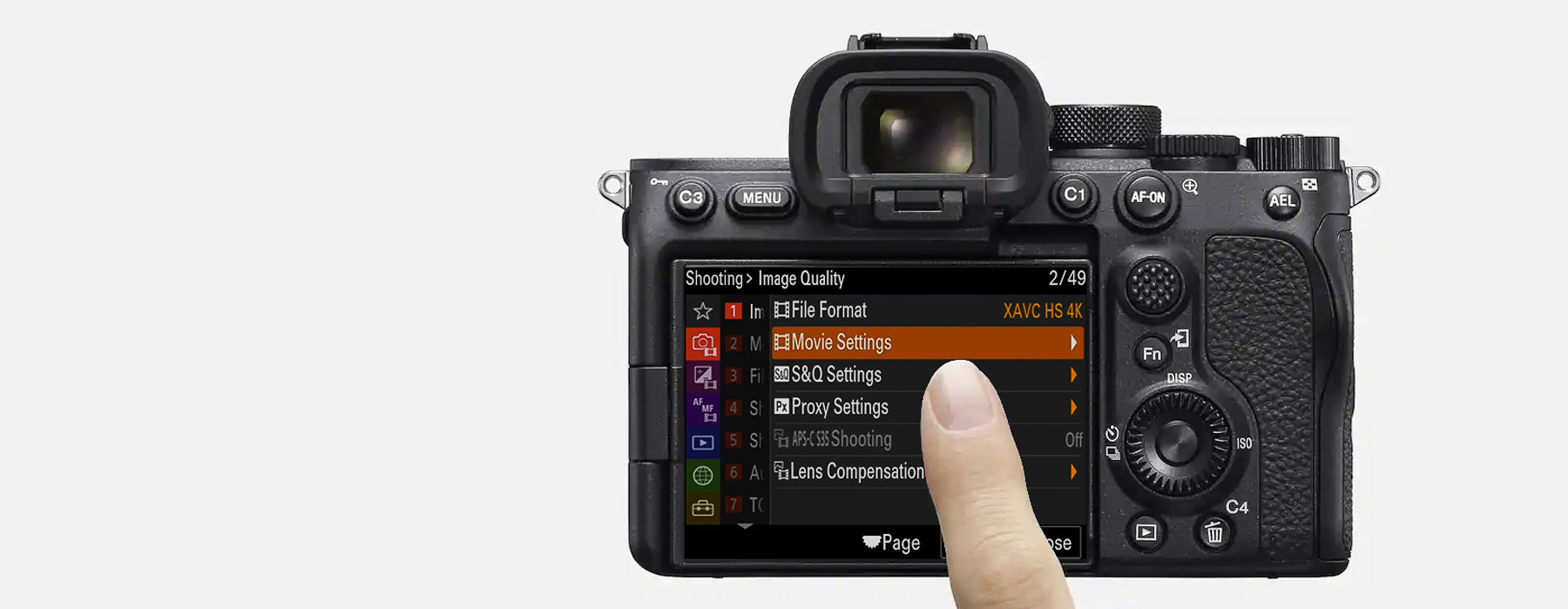 Video Setting in Sony Camera