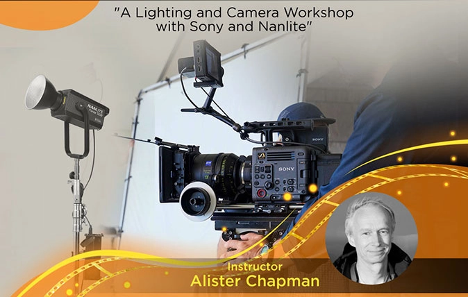Getting the film look – a lighting and camera workshop with Sony and Nanlite.