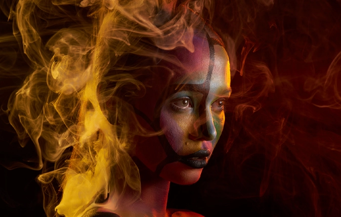 Behind the Scenes of Creative Colors in Beauty Art Photography